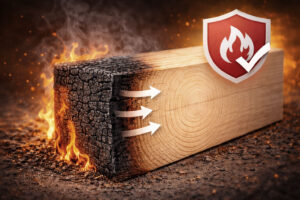 casele din lemn nu ard