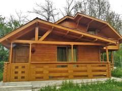 Cabana de poveste, constructie din lemn masiv fabricata la cheie
